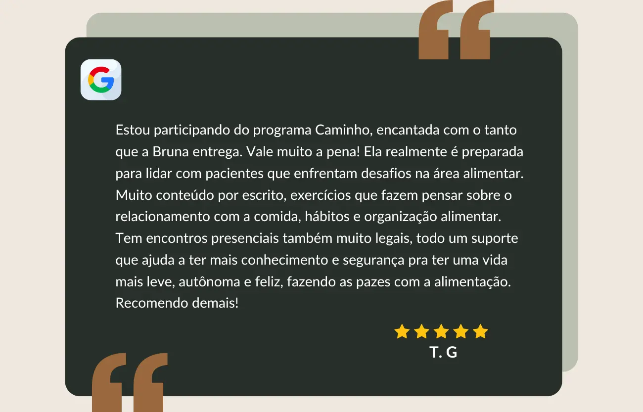 Depoimento de paciente sobre o resultado da psicoterapia online e particular com a psicóloga Bruna Matos para ansiedade, estresse e esgotamento profissional baseado na TCC. Atendimento especializado para profissionais de alta responsabilidade recuperarem a qualidade do sono, o controle do comer emocional e o equilíbrio entre mente e carreira.